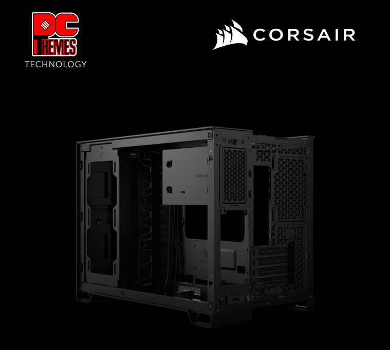 CORSAIR 2500D AIRFLOW Mid-Tower Dual Chamber PC Casing - Black